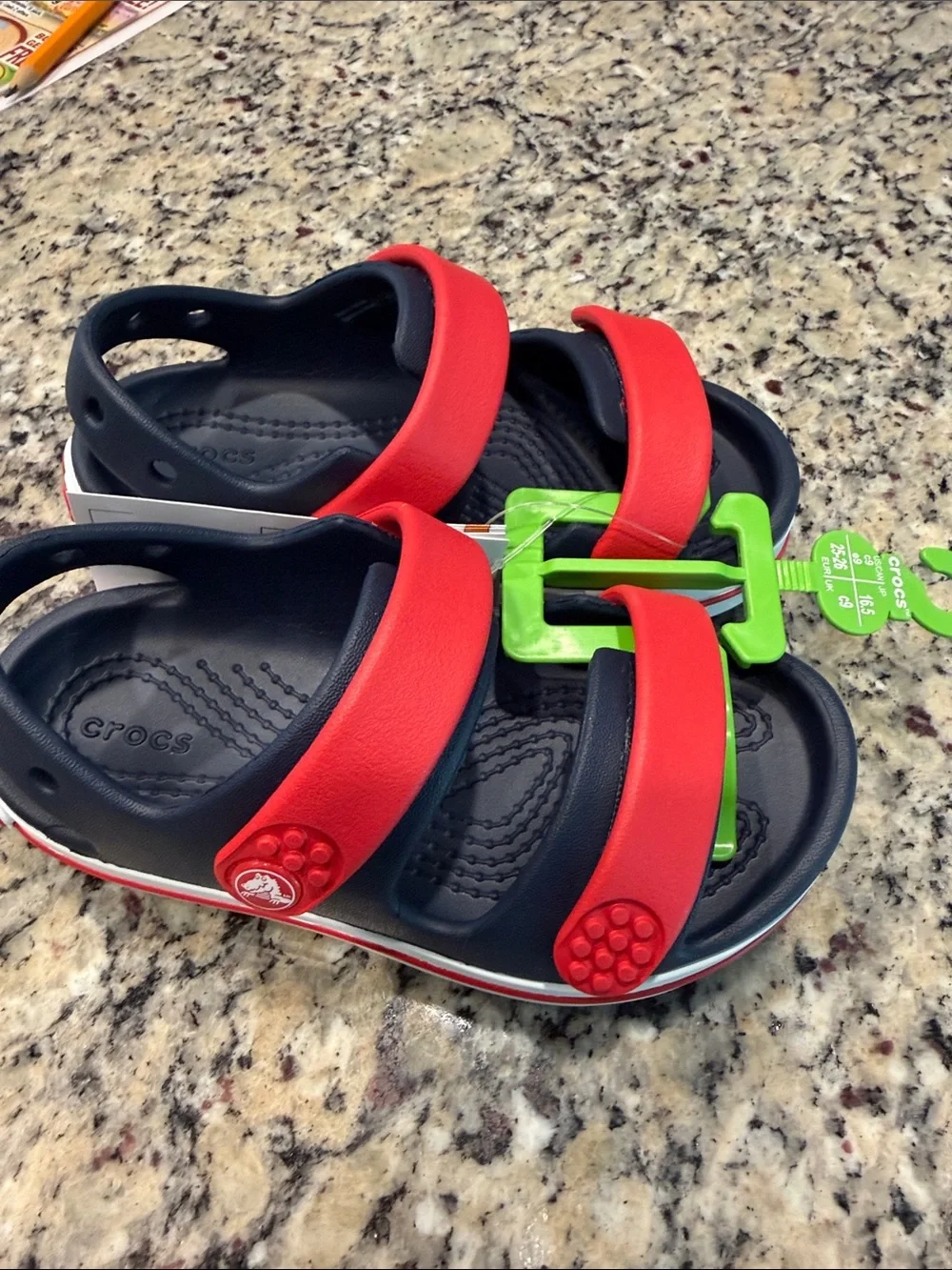 NWT Crocs Kids Toddler Crocband Cruiser Sandal Size 9 (c9)